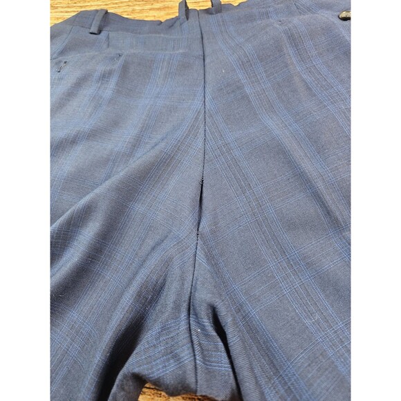 Cremieux Zelander Loro Piana Merino Suit 46R Blazer 40x29 Pants Blue Plaid READ - Picture 12 of 12